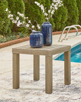 Tampa Furniture Outlet Lutz - Ashley Furniture - Silo Point Outdoor - Square End Table / Brown - P804-702